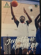 2021-22 Panini Luminance GREEN Jonathan Kuminga #80 G-League Ignite ROOKIE Card
