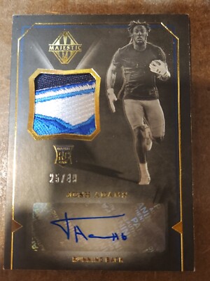 2018 Panini Majestic Scripted Swatches Gold /49 Josh Adams #140 Rookie Auto RC