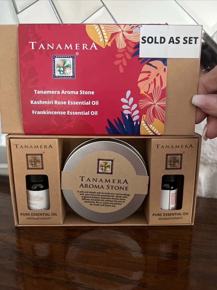 Piedra Aroma Tanamera con 2 aceites esenciales puros - Cachemira e incienso - + Jabón Foto 2 de 4