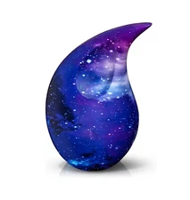 Cosmic Teardrop Urns for Human Ashes Large Adult Cremation Urn Male Female Women