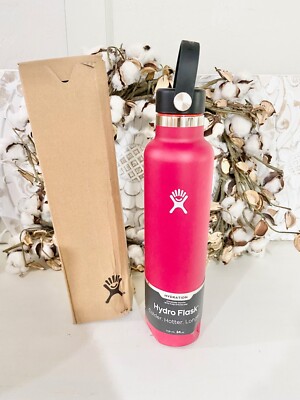 Hydro Flask 24 oz Standard Mouth Water Bottle with Flex Cap or Flex Straw  DENT | eBay