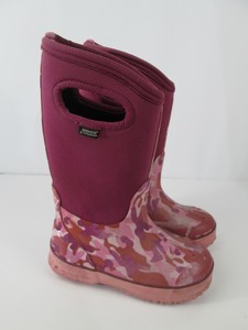 pink camo rubber boots