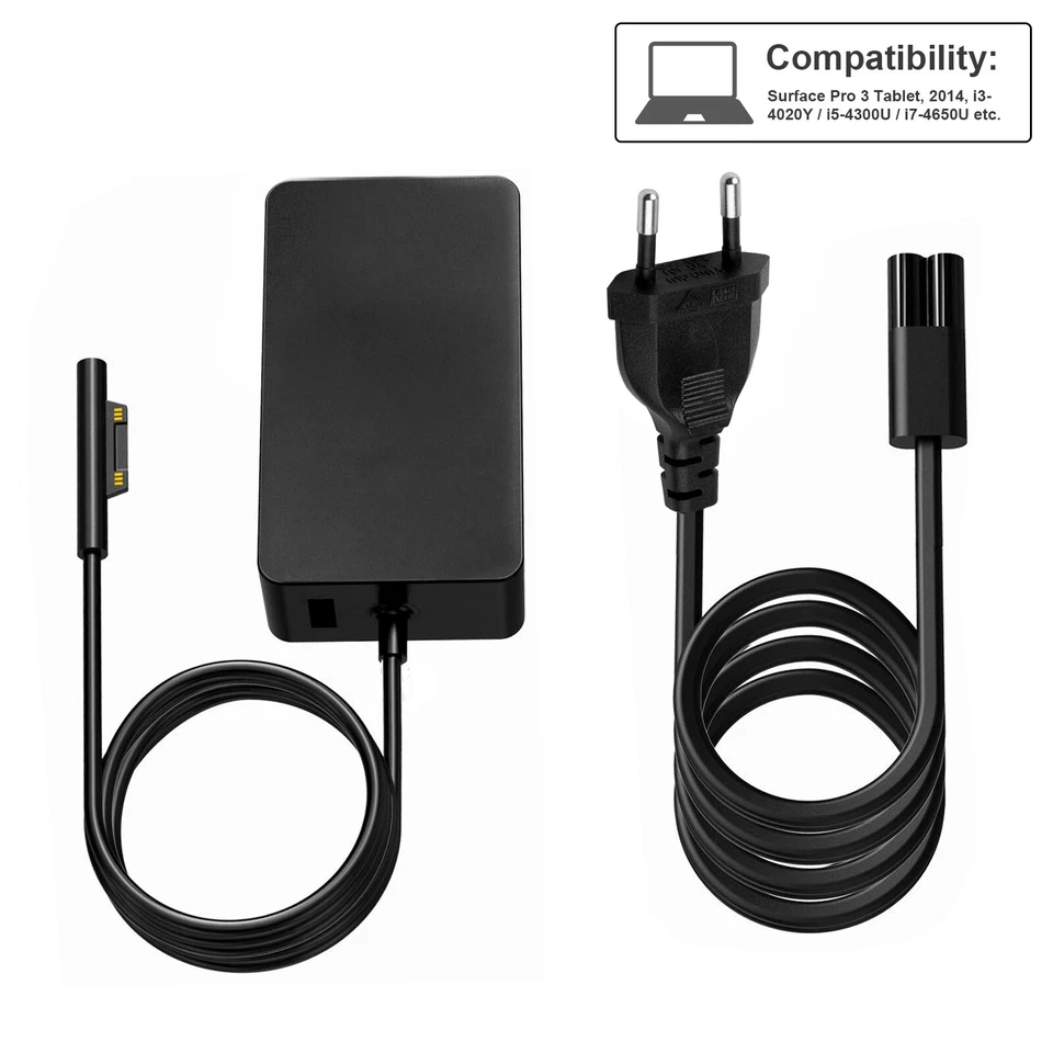 Ladegerät Netzteil Ladekabel Für Microsoft Surface Go Surface Pro X 3 4 5 6 7 8  - Bild 2 von 4