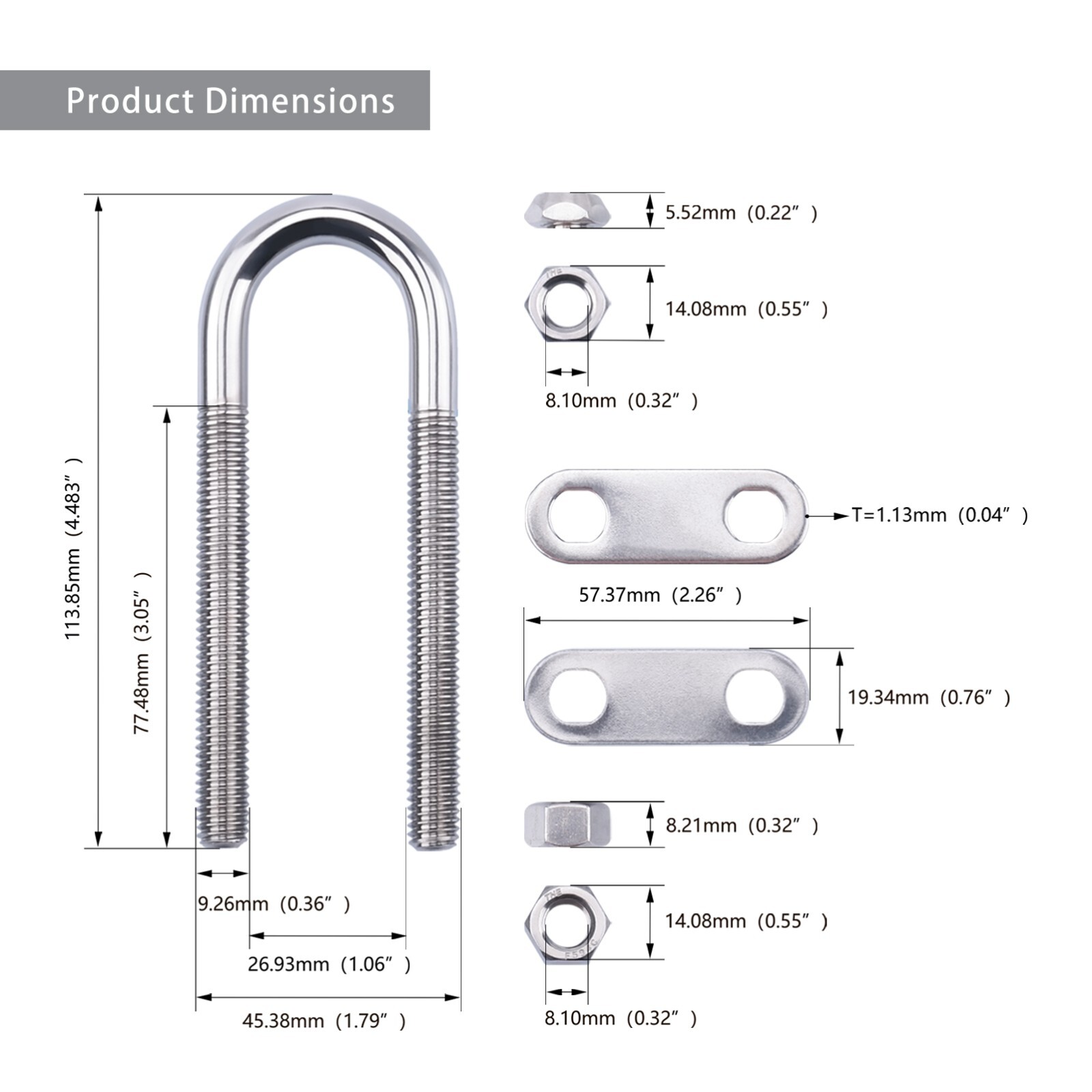 Boat Accessories Marine Stainless Steel Marine Boat Stern