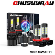 For Acura Tsx 2009-2014 Combo Hidled Headlight Hilo Beamfog Light Bulbs Kit