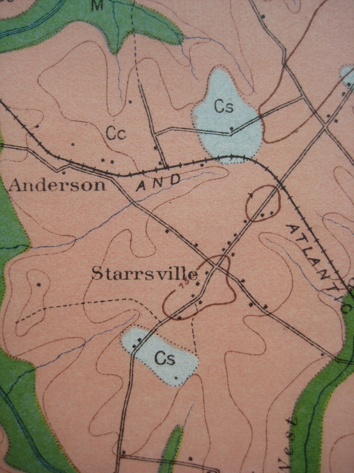 Original 1901 USDA Survey Map COVINGTON Porterdale Oxford