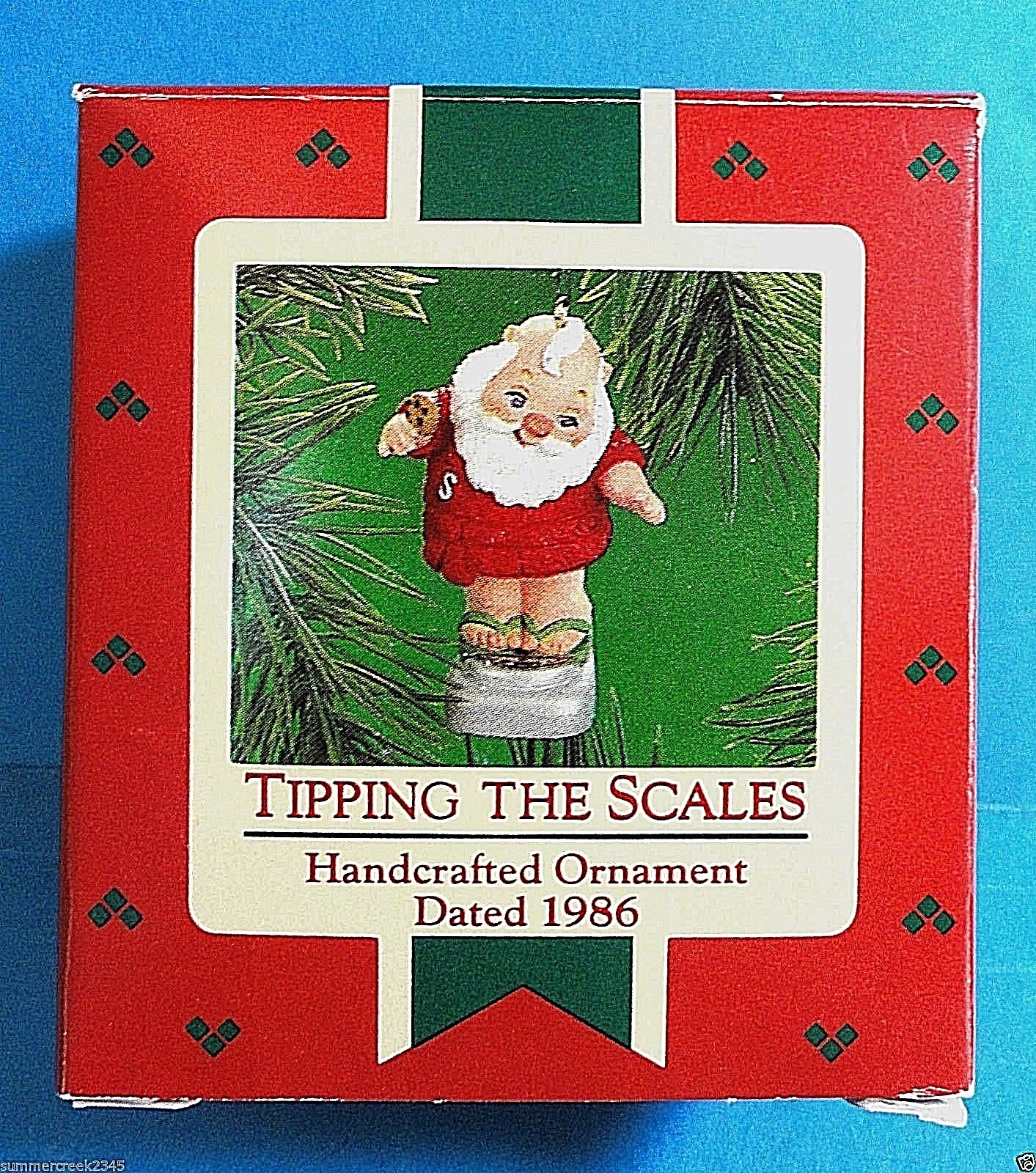 Hallmark "Tipping The Scales" Ornament Dated 1986 eBay