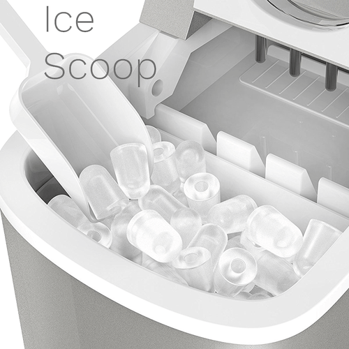 Máquina para hacer hielo portátil de encimera Smad con cuchara y cesta 26 lb en 24H - Imagen 8 de 10