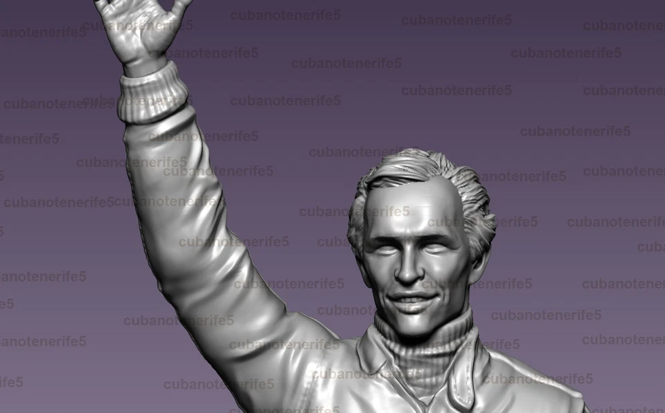 MODELLO IN RESINA JACKY ICKX per Ford GT40 GMP AUTOart IXO CMC LE MANS SCALA ... - Immagine 3 di 4