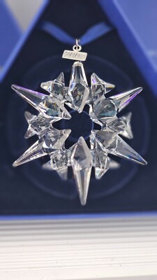 Swarovski クリスマスオーナメント 2007 Swarovski Crystal ~**2007 SNOWFLAKE STAR CHRISTMAS ORNAMENT**~BOX