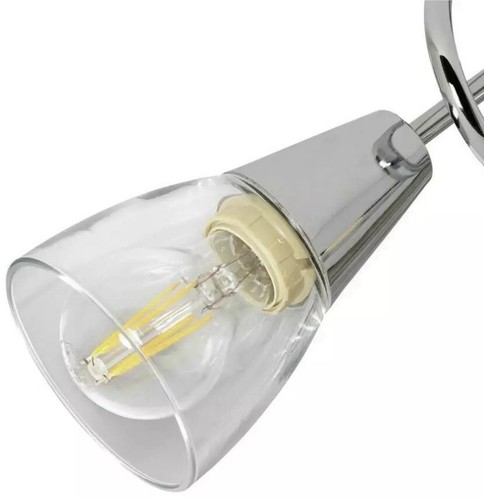 Home Curico 5 Light Flush Ceiling Light Chrome - Picture 3 of 5