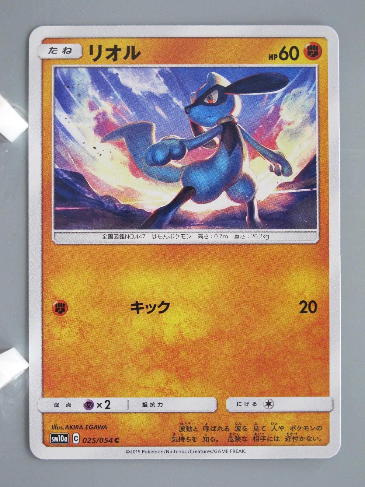Riolu Pokemon TCG Card Japanese Anime Rare Nintendo Made In Japan F/S No.4