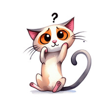 Wall Decal Sticker Cute Funny Cat Wall Sticker 18X18cm Large