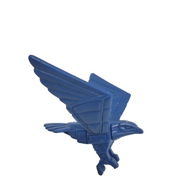 Steelwill Silverhawk Blue Eagle toy figure vtg 1986 Telepix Stronghold accessory