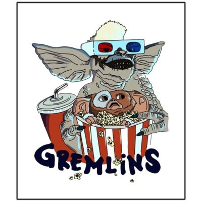 Gremlins Gizmo - Calcomanía De Vinilo Impermeable Para Coche, Laptop, Pared, Ventana, Parachoques 5 Pulgadas