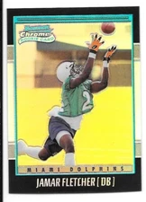 JAMAR FLETCHER ROOKIE REFRACTOR SN /1999 2001 BOWMAN CHROME 165 MIAMI DOLPHINS