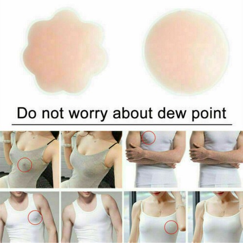 1-20 Pairs Nippleless Cover Pasties Women Reusable Adhesive Silicone Nipple Roun - Picture 18 of 24