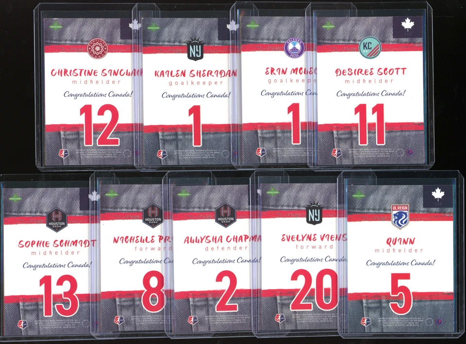 2021 Parkside "canadian olympic gold" COMPLETE SET sinclair - 1000 made - Image 2 of 2