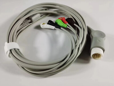 Compatible HP M1970A M1972A 12Pins Direct Connect ECG Cable Snap