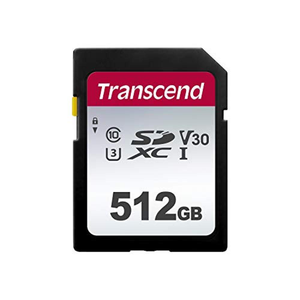 (TG. 512 GB) Transcend TS512GSDC300S-E Scheda di Memoria SDHC da 512 GB, 300S, I