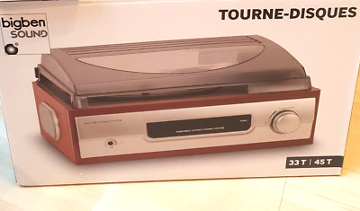 Tourne DISQUE Bigben Interactive-vintage -33T / 45T, stereo sound system