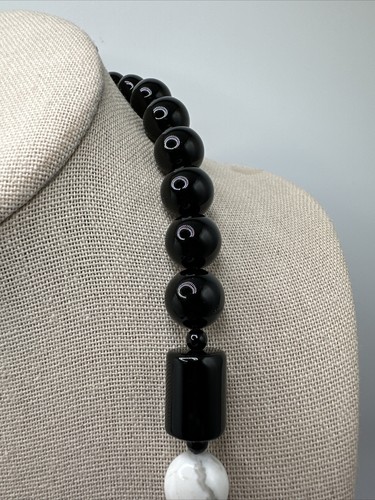 Beautiful Jay King DTR Sterling Silver 925 Black Onyx Purple Stone necklace - Picture 6 of 9