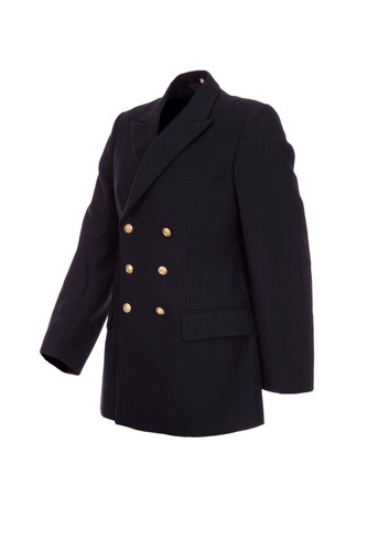 Marineblau Blazer Uniformjacke Bundesmarine doppelreihig dunkelmarineblau sehr guter Zustand - Bild 3 von 11