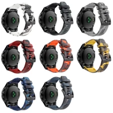 For Gamin Fenix 7X/7X Pro/6X GPS/6X PRO/5X PULX Silicone Watch Band Strap -26MM