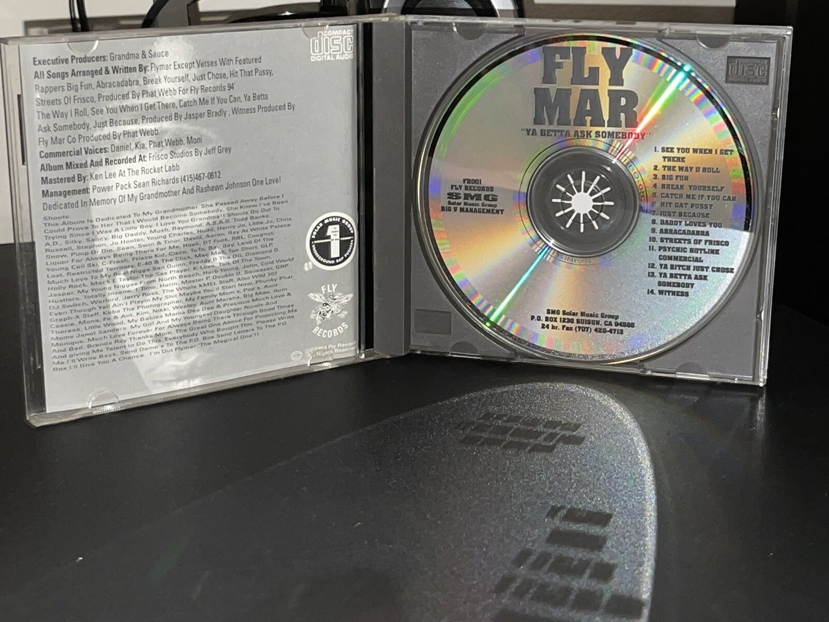 【g-rap】Fly Mar Ya Betta Ask Somebody Vintage Rap CD Ya Betta Ask Somebody Fly Mar PreOwned/Cleaaned Fly