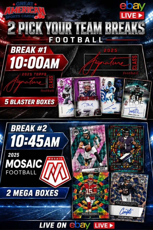 7-23-26 2025 Topps Signature Class #111 and 2025 Mosaic #112