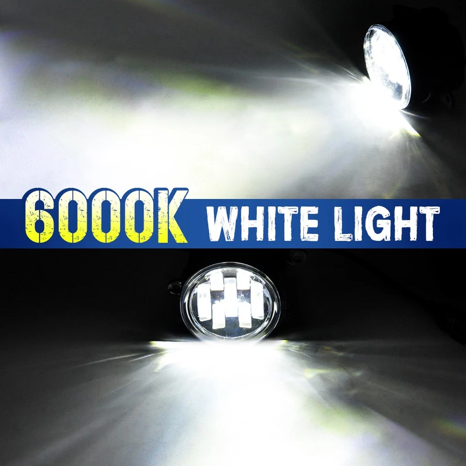 Par de bombillas antiniebla LED transparentes para parachoques delantero Len para FORD TRANSIT CONNECT 11-2022 Foto 2 de 4