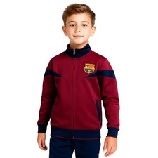 FC Barcelona Soccer Track Jacket - Kids Unisex - Official Icon Sports Gear