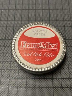 Framemica 064/122 Nail Hole Filler 2 Oz. Bottle New Dose Nagelloch Füller Grün