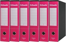 RACCOGLITORI AD ANELLI PER UFFICIO DORSO 8 CM ESSELTE G75 FUCSIA CONF. 6 PZ