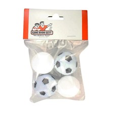 Game Room Guys Foosball Balls - 2 Smooth- 2 Soccer Ball Style - Set of 4