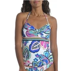 NWT Trina Turk SZ 10 Mandalay Tankini Top Halter Keyhole 132431