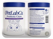 PetLabCo. Probiotic Chew Pork Flavor Digestion Aid Soft Chews 30 ct Adult