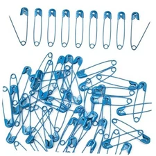 200 Pcs Safety Pins Colored Safety Pins Sewing Pins for Crafting, Dark Blue