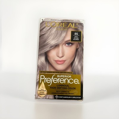 Loreal Paris Superior Preference Hair Color #8S SOFT SILVER BLONDE - original