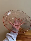 vintage pink depression glass bowl Anchor Hocking