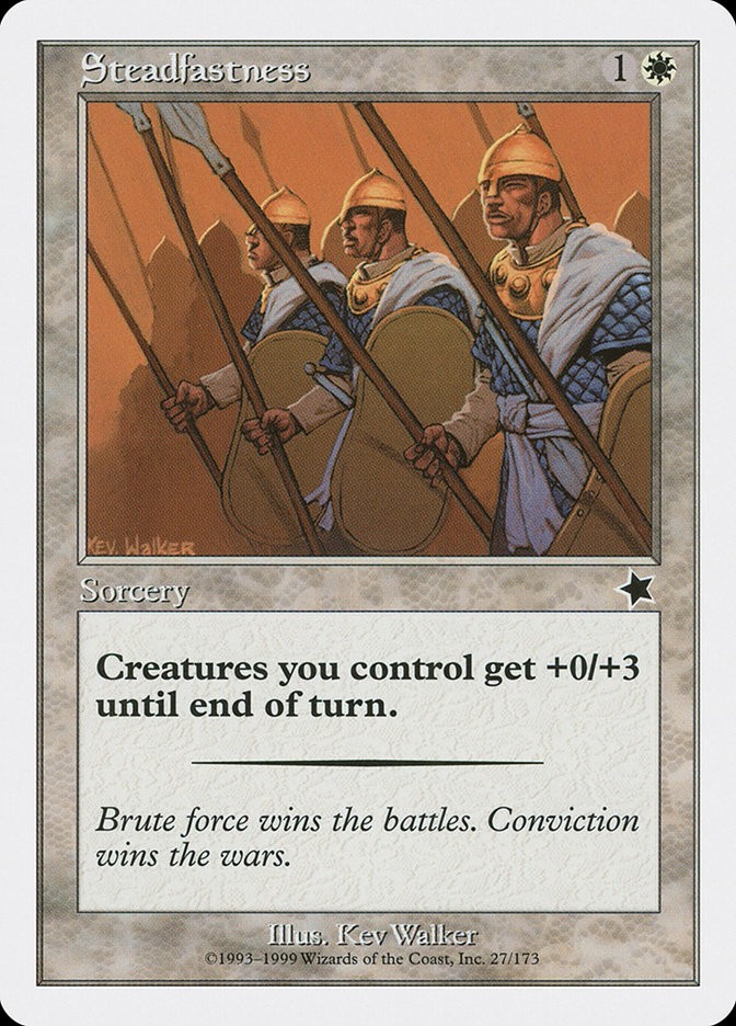 MTG Magic the Gathering Steadfastness (27/173) Starter 1999 LP