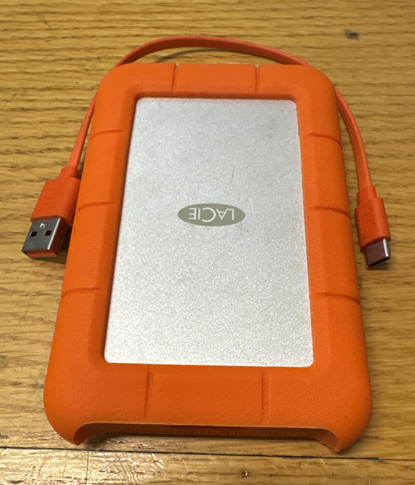 LaCie Rugged 2TB USB-C Portable Storage External Hard Drive, (STFR2000800-RC)