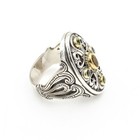 Konstantino Sterling 18k Yellow Gold Citrine Peridot Blue Topaz Ring #S5609-5 — photo 5