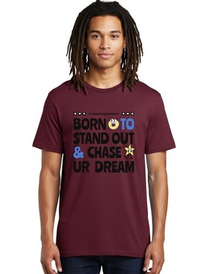 Creativepreneur-Born-2-Stand-Out Mens Graphic Tee,100% Cotton,Casual Summer Wear