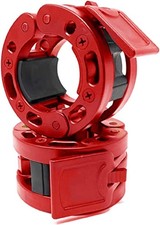 Clout Fitness Olympic Barbell Clamps Collars Quick Release Pair of Locking Weigh