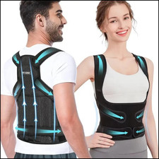Back Brace Posture Corrector Women Men Shoulder Straightener Adjustable Support