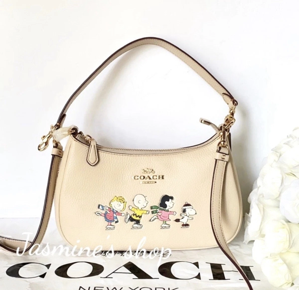 Coach Peanuts Shoulder Bag Medium Bags & Handbags for Women for