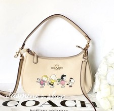 NWT Coach Coach X Peanuts Teri Shoulder Bag With Snoopy And Friends Motif CE861