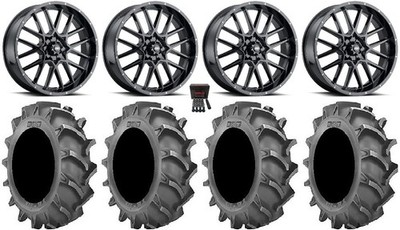 ITP Hurricane 18''Wheels Bk 33x8 (4ply) BKT 171 Tires Kawasaki Mule Pro FXT  KRX