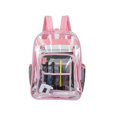 Waterproof Plastic School Bag Large Capacity Backpack Solid Clear Backpack Bag